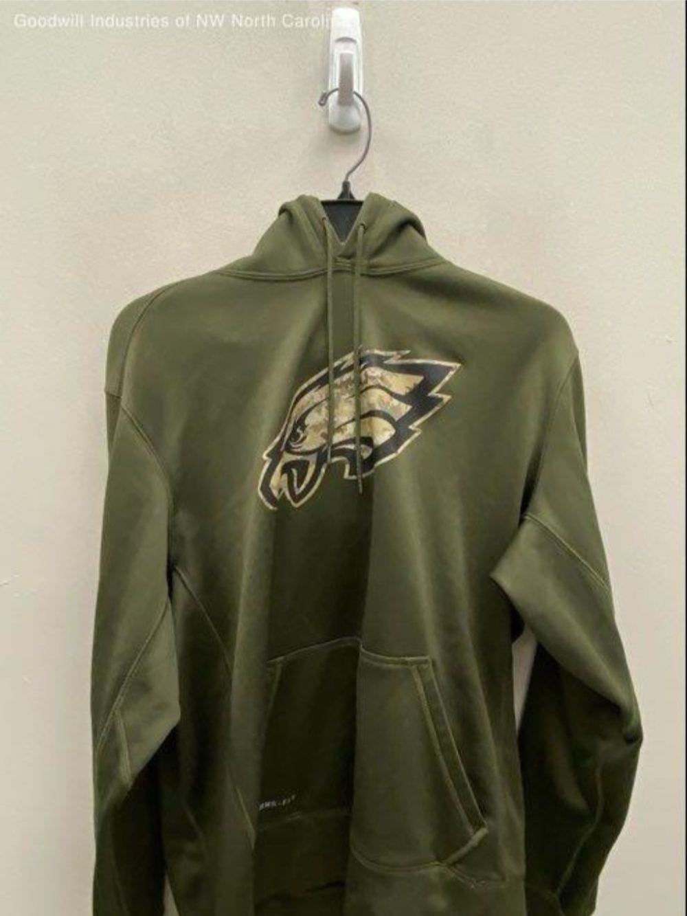 NFL Olive Green Therma-FIT Onfield Apparel Hoodie
